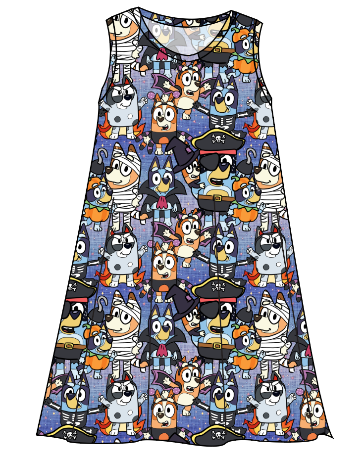 Heeler Halloween Ladies' Swing Dress