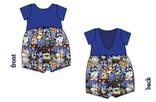 Load image into Gallery viewer, Heeler Halloween Low Back Romper and Bubble Romper