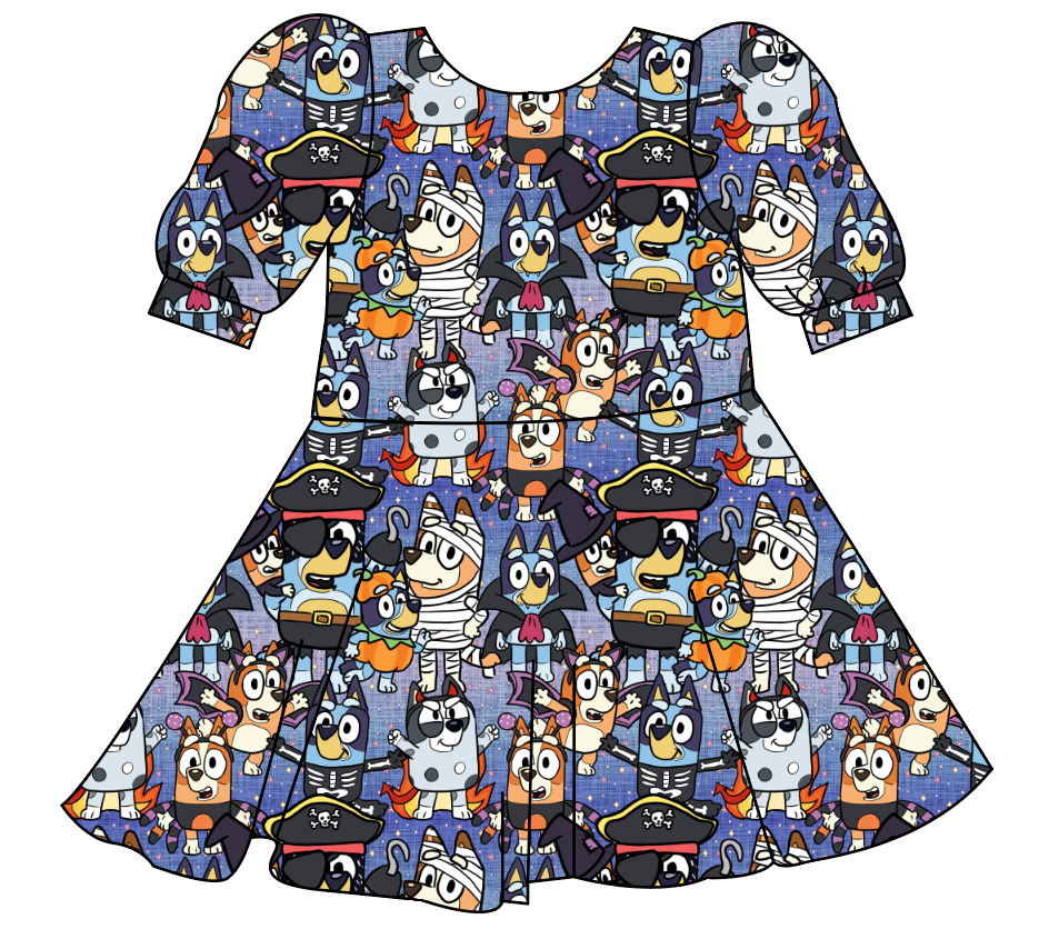 Heeler Halloween Prairie Dress