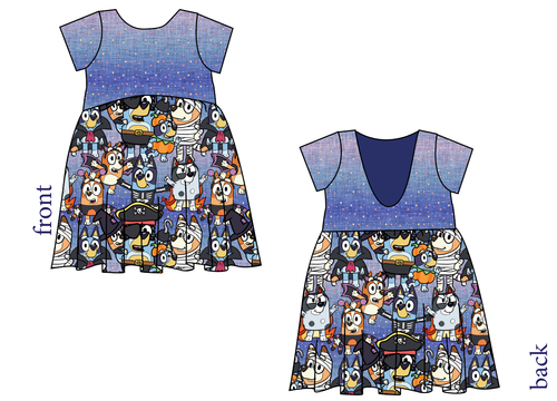 Heeler Halloween Low Back Dress