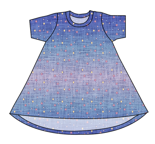 Twinkle Twilight Basic T-Shirt Dress