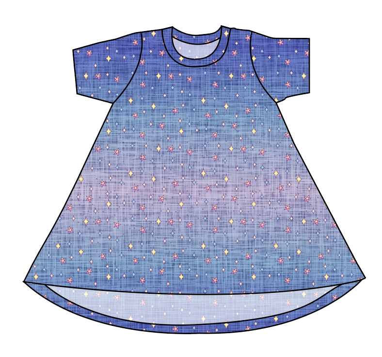 Twinkle Twilight Basic T-Shirt Dress