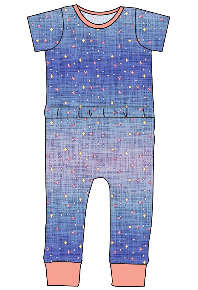 Twinkle Twilight Bennett Pants and Shorts Length T-Shirt Romper