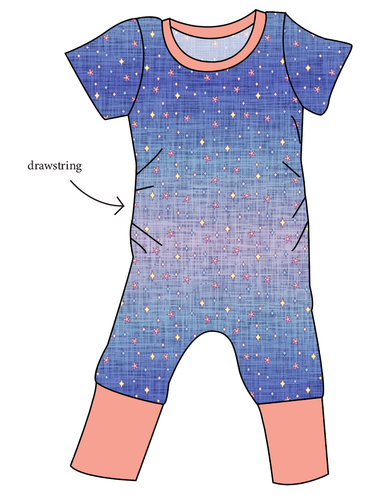 Twinkle Twilight Grow With Me Pants And Shorts Romper