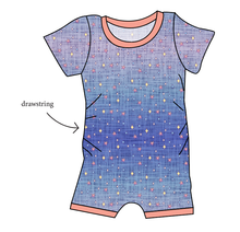 Load image into Gallery viewer, Twinkle Twilight Grow With Me Pants And Shorts Romper