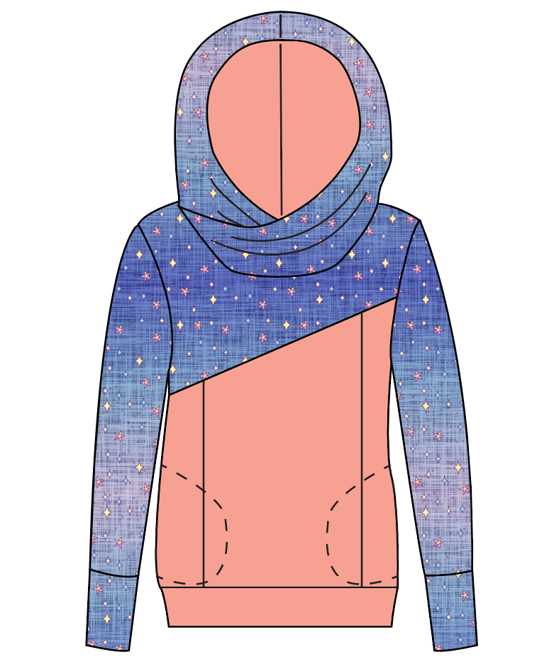 Twinkle Twilight Ladies Hoodie