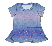 Load image into Gallery viewer, Twinkle Twilight Ladies&#39; Peplum Top