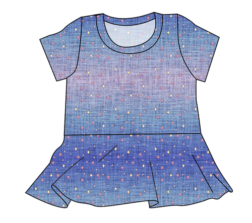 Twinkle Twilight Ladies' Peplum Top