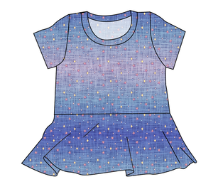 Twinkle Twilight Ladies' Peplum Top