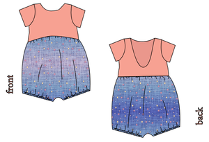 Twinkle Twilight Low Back Romper and Bubble Romper