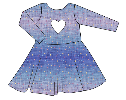 Twinkle Twilight Molly Heart Back Twirly Dress