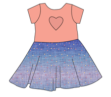 Load image into Gallery viewer, Twinkle Twilight Molly Heart Back Twirly Dress