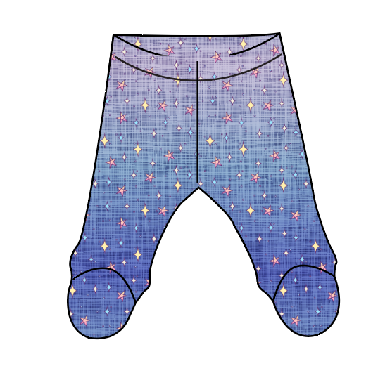 Twinkle Twilight Newborn Footed Pants