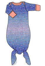 Load image into Gallery viewer, Twinkle Twilight Newborn Knotted Gown