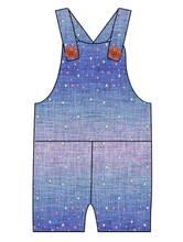 Load image into Gallery viewer, Twinkle Twilight Overalls and Shortalls