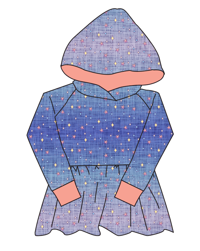 Twinkle Twilight Peplum Hoodie (or Crewneck)