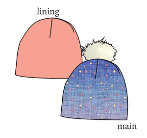 Twinkle Twilight Slouchy Beanie (Reversible!)