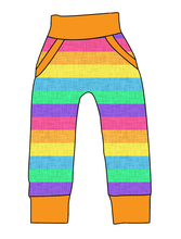 Load image into Gallery viewer, Neon Stripes Beanpole Pants And Shorts