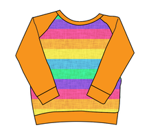 Load image into Gallery viewer, Neon Stripes Classic Hoodie (or Crewneck)