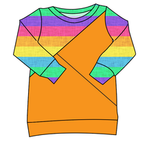 Load image into Gallery viewer, Neon Stripes Classic Hoodie (or Crewneck)
