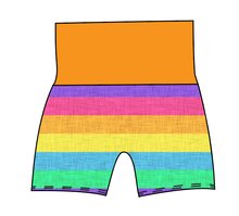 Load image into Gallery viewer, Neon Stripes Grow With Me Pants And Shorts
