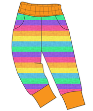 Load image into Gallery viewer, Neon Stripes Mens&#39; Joggers and Jogger Shorts