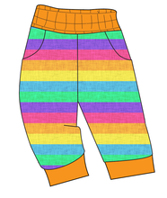 Load image into Gallery viewer, Neon Stripes Ladies&#39; Joggers and Jogger Shorts