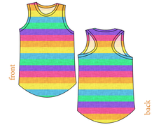 Load image into Gallery viewer, Neon Stripes Ladies&#39; Summer Tank