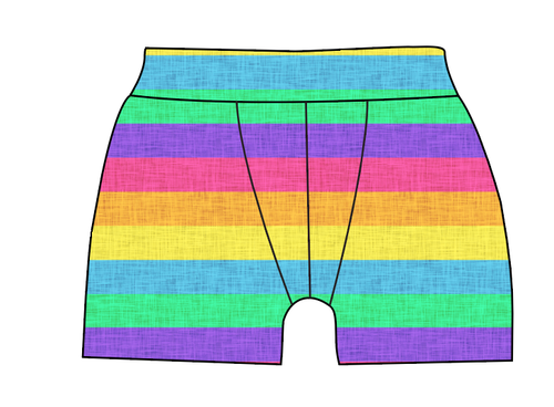 Neon Stripes Mens' Boxer Briefs