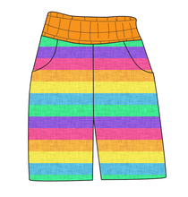 Load image into Gallery viewer, Neon Stripes Mens&#39; Joggers and Jogger Shorts