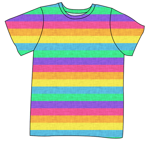 Neon Stripes Mens' Tee