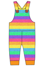 Load image into Gallery viewer, Neon Stripes Overalls and Shortalls