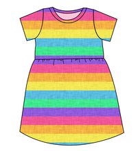 Load image into Gallery viewer, Neon Stripes Play Dress