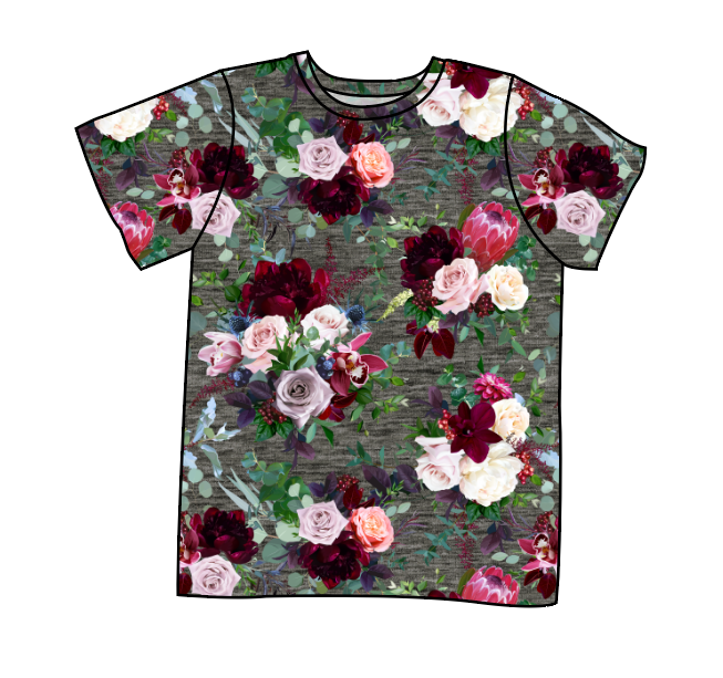 Heathered Floral Basic Tee and Tank