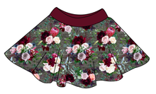 Load image into Gallery viewer, Heathered Floral Circle Skirt