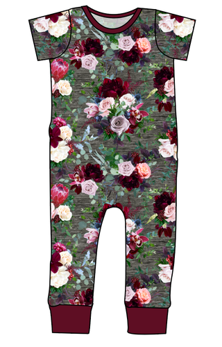 Heathered Floral Emmett Pants And Shorts T-Shirt Romper