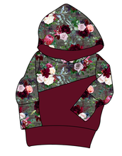 Load image into Gallery viewer, Heathered Floral Grow With Me Hoodie (or Crewneck)