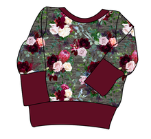 Load image into Gallery viewer, Heathered Floral Grow With Me Hoodie (or Crewneck)