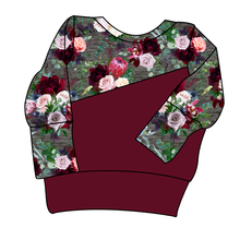 Load image into Gallery viewer, Heathered Floral Grow With Me Hoodie (or Crewneck)
