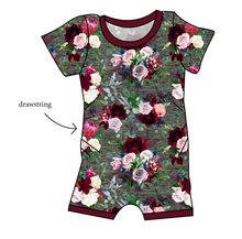 Load image into Gallery viewer, Heathered Floral Grow With Me Pants And Shorts Romper