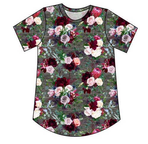 Heathered Floral Ladies' Relaxed Tee