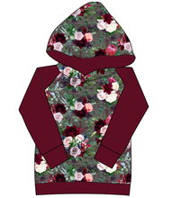 Load image into Gallery viewer, Heathered Floral Ladies Hoodie