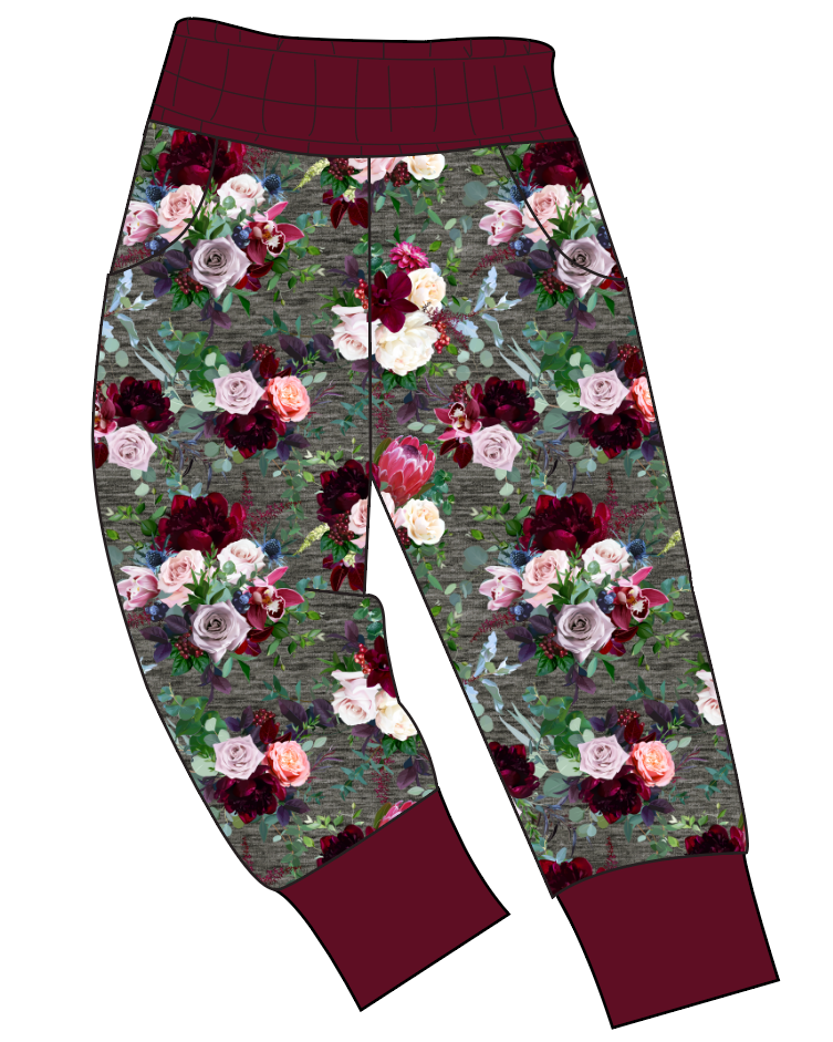 Heathered Floral Mens' Joggers and Jogger Shorts