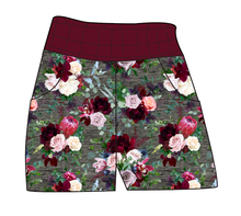 Load image into Gallery viewer, Heathered Floral Ladies&#39; Joggers and Jogger Shorts