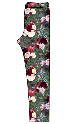 Heathered Floral Ladies' Lounge Leggings