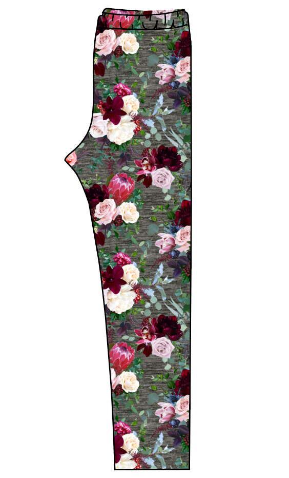 Heathered Floral Ladies' Lounge Leggings