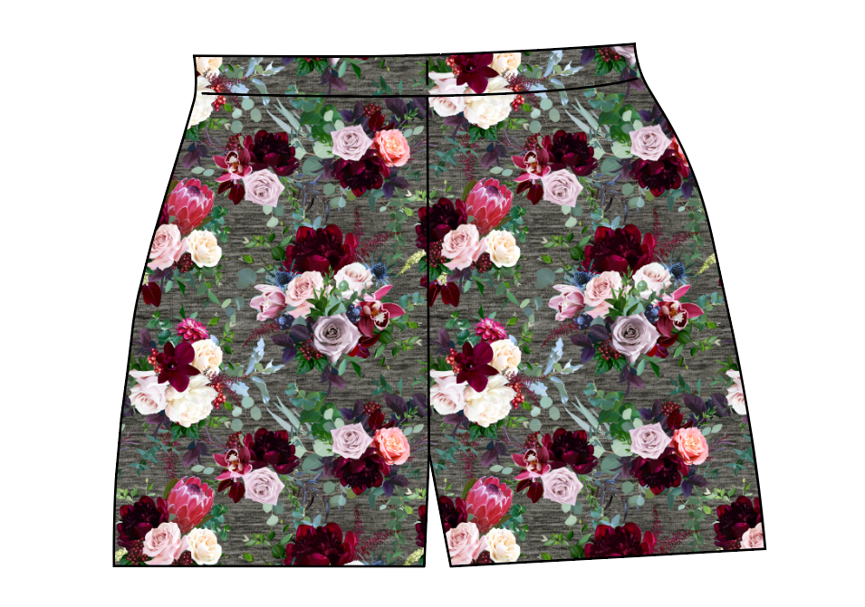 Heathered Floral Ladies' Lounge Shorts