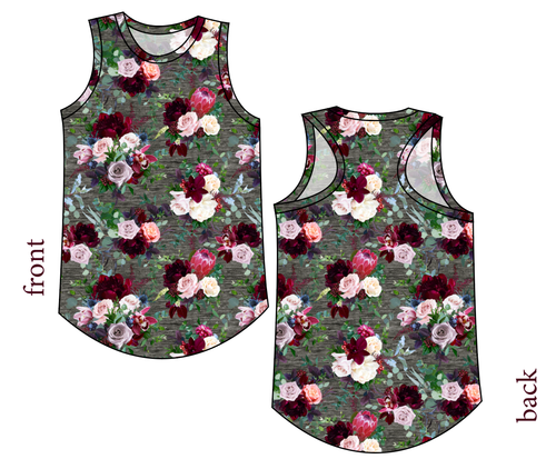 Heathered Floral Ladies' Summer Tank