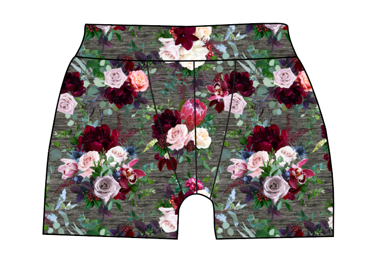 Heathered Floral Mens' Boxer Briefs