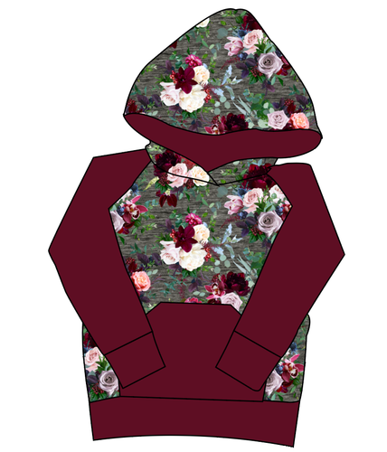 Heathered Floral Mens' Hoodie